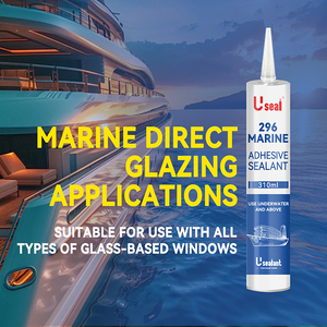 Chucking nhôm Mat PVC tếch tự Silicone lớp <span class=keywords><strong>FRP</strong></span> Polyurethane PU Marine 5200 dính kính chắn gió thuyền cửa sổ Sealant keo - Product Image 3