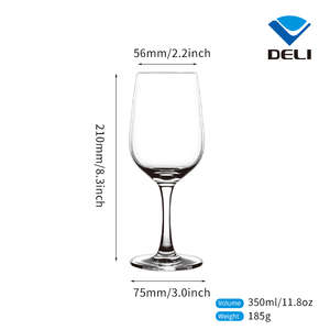 Fabricant professionnel DELI 350ml 11.8oz Chic Élégant Sans Plomb Verres À Vin - Product Image 6