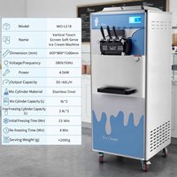Machine à crème glacée à haut rendement 55-60L/H pour les entreprises commerciales
