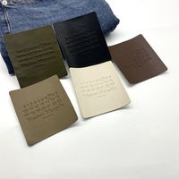 Logo en relief personnalisé insigne de marque en cuir PU Jean vêtements grandes étiquettes étiquette pour sacs vêtement