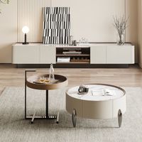 Meuble TV de salon au design moderne en pierre frittée, nouveau modèle