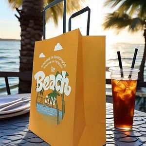 Bolsa de Papel Kraft Blanca de Lujo para Vino con Impresión Personalizada, Ideas de Diseño Creativo para Empaque de Bodegas y Tiendas de Licores - Product Image 3