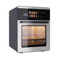 Friteuse à air électrique moderne 20 litres grande capacité, four multifonction tout-en-un pour usage domestique, forme carrée - Offre Spéciale