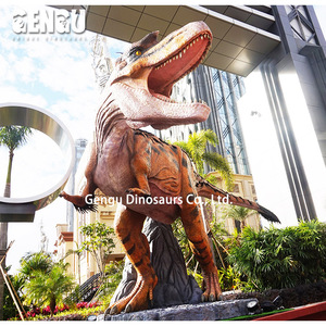 <span class=keywords><strong>Parque</strong></span> Temático Jurásico-Tamaño real Animatronic T-Rex Dinosaurio Metal Centros comerciales públicos Aeropuertos Guardería Escuelas de guardería - Product Image 1