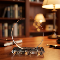Plaque de trophée en cristal K9 transparente étanche, gravée au laser, polie, la plus vendue, à 3,2 USD, vente directe d'usine pour entreprises