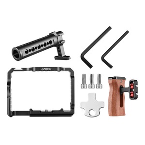 Kit de Jaula para Cámara Andoer de Aleación de Aluminio con Soporte de Video, Empuñadura Superior de Madera, Repuesto para <span class=keywords><strong>Sony</strong></span> A7R III/ A7 II/ A7III - Product Image 6