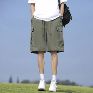 Shorts décontractés personnalisables avec logo pour hommes, shorts de basketball fins d'été, pantalons amples à séchage rapide pour garçons, respirants et décontractés 2025 - Product Image 4