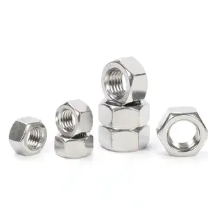 เมตริก M8-1.25 ถั่วหกเหลี่ยมเหล็กด้ายหยาบน็อตหกเหลี่ยม A2-70 304 สแตนเลสสตีล Hex Nut