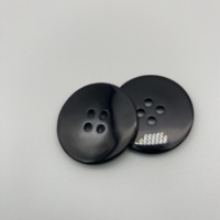 Stok tersedia 25 mm hitam Matt 4 lubang kancing jahit mantel Rfid Tag koin Jeans tombol untuk pakaian tombol Tag cucian RFID