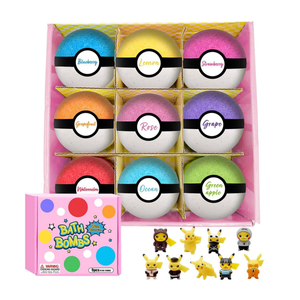 Fizzies de baño de flores secas hechas a mano de gran oferta OEM con caja de regalo, bomba de baño de ducha Natural orgánica, sal - Product Image 1