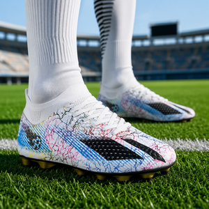 Chaussures de football montantes à crampons pour jeunes, avec protection de la cheville, pour terrains en gazon synthétique (TF) et en gazon naturel (<span class=keywords><strong>FG</strong></span>) - Product Image 1
