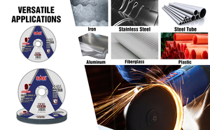 Đối với chất lượng cao tùy chỉnh đường kính 9 ''cut-off bánh xe tùy chỉnh OEM kim loại mài mòn đĩa cắt 6640 RPM độ cứng cao iso90001 - Product Image 6