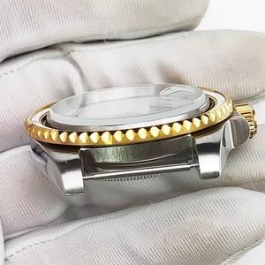 Mechanisches Uhrengehäuse für Herren Ersatz Schwarz Grün Aqua Ghost 8215/NH35/36 Kaliber Gold gehäuse Transparenter Gehäuse boden - Product Image 4