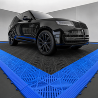 Dalles de garage emboîtables en plastique PP haute résistance, durables, écologiques, imperméables et antidérapantes pour atelier intérieur/extérieur et sol de voiture