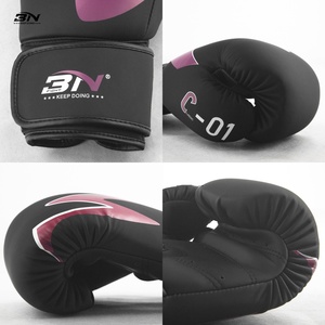 ถุงมือหนังสำหรับชกมวย BN Boxing ถุงมือคิกบ็อกซิ่ง ถุงมือสำหรับซ้อมมวยไ<span class=keywords><strong>ท</strong></span>ย คิกบ็อกซิ่ง MMA ศิลปะการต่อสู้ และถุงมือชกมวย - Product Image 4