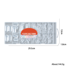 160 pièces de formes à <span class=keywords><strong>ongles</strong></span> pour extension, faux <span class=keywords><strong>ongles</strong></span>, moules de gel pour construction rapide, couverture complète des doigts, formes doubles pour <span class=keywords><strong>ongles</strong></span> <span class=keywords><strong>en</strong></span> griffe - Product Image 6