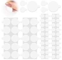 Points adhésifs nano acryliques transparents découpés à la main, amovibles, activés par l'eau, avec barre de poignée, à base d'adhésif thermofusible