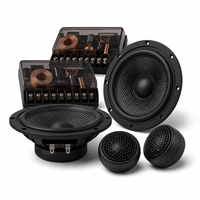 Set Speaker YINBART 8-Inci High Bass Aluminium/Logam/Karet, Kit Woofer Tweeter, Pengontrol Nada Bass Treble, Pasokan Pabrik OEM ODM