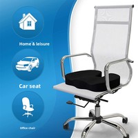 Coussin de siège ergonomique en mousse à mémoire de forme à rebond lent, en gel bleu, en forme de U, pour le bureau, personnalisable, OEM/ODM, pour améliorer la posture des hanches