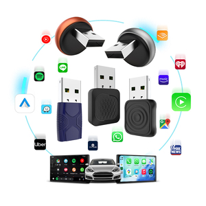 อะแดปเตอร์ Carplay แบบ 2 in 1 สำหรับ Android Auto แบบใช้สายเป็นไร้สาย สำหรับรถยนต์ 98% Carlinkit Mini Ultra Dongle - Product Image 1