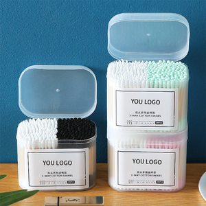 Bastoncini di Cotone in Legno a Doppia Punta per Trucco Femminile, Pulizia di Naso e Orecchie, Bastoncini con Testa a Vite in Legno, Strumento Multiuso per la Cura della Salute - Product Image 2