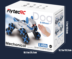 Flytec F01 электрическая игрушка каскадерская собака RC робот De Juguete для ходьбы и танцев умная собака <span class=keywords><strong>Ai</strong></span> Программирование Rc робот для детей - Product Image 5