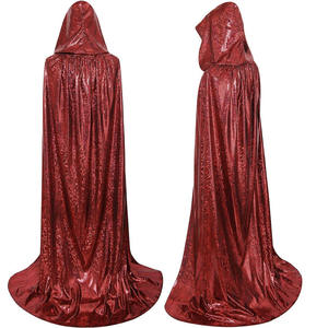 Baige nueva actualización Unisex vampiro carnaval <span class=keywords><strong>capa</strong></span> brillante carnaval rendimiento desgaste disfraz Halloween bruja <span class=keywords><strong>capa</strong></span> para Mujeres Hombres - Product Image 3