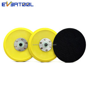 EVERTOOL OEM 5 Zoll 125mm Yellow Backing Pad-Klett-Polier-Schleif pad Auto polierer Backup-Platte - Product Image 2