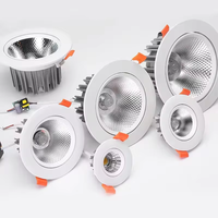 Spot LED encastré au design moderne pour hôtels Spot LED encastré en aluminium avec projecteur de plafond à base GU10