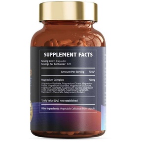 Gomitas de Magnesio Complejo 12 en 1 Sin GMO, Apoya la Salud del Sistema Nervioso y Ósea, Cápsulas de Glicinato de Magnesio - Product Image 2