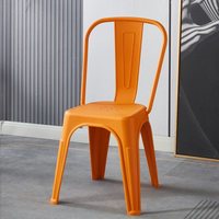 Chaise de salle à manger en plastique contemporaine portable pour l'intérieur et l'extérieur, imperméable, écologique, durable, économique, empilable, pour la maison