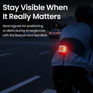 Egh Khả năng hiển thị cao có thể sạc lại 17 đèn LED ngực chạy đèn cho đi xe chạy bộ đi bộ đường dài cắm trại - Product Image 2