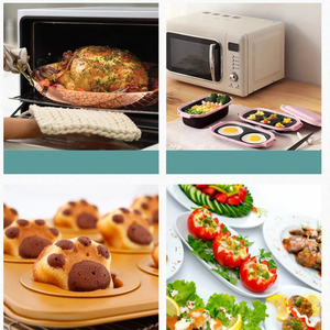 Wholesale 2PC Thick Silicone Oven Heat Resistant Anti-Scald for Cooking Pot Holder Kitchen Accessories - Product Image 4