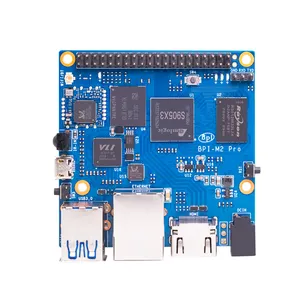 Carte de contrôle électronique Banana Pi BPI-M2 Pro Raspbian support d'image Amlogic S905X3 chip mini pc embarqué pc 16GB eMMC flash