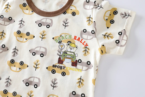 Nuevo Conjunto de <span class=keywords><strong>Camiseta</strong></span> de Manga Corta de Algodón con Dibujos Animados para Niños y Niñas, Ropa de Verano para el Hogar - Product Image 4
