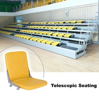 Chaises pliantes de stade en HDPE, sièges de gradins, chaises en plastique durables et portables pour la vente en gros CS-ZZY-P