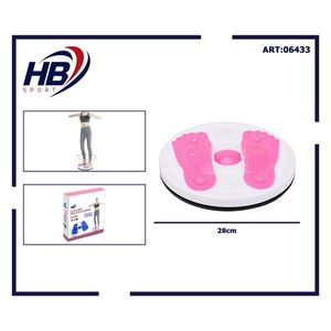 Fuchsia Cordless Foot Twist Waist <b>Disc</b> for Yoga Accessories and Support Tools - Product Image 3