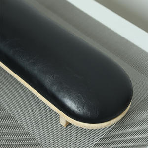 Bracciolo inferiore in legno per saloni di bellezza grigio bianco nero pelle <span class=keywords><strong>semplice</strong></span> cuscino a mano - Product Image 4