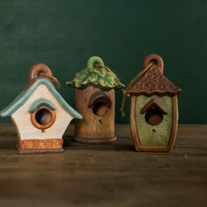 Boîte à musique animée vintage Schmid en céramique blanche, cage à oiseaux <span class=keywords><strong>canari</strong></span> perroquet - Product Image 5