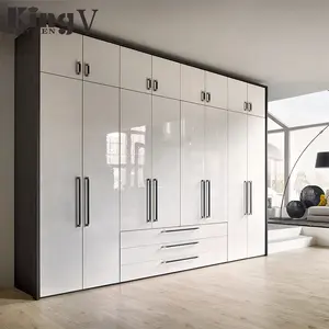 KINGV Fabrik Moderne Garderobe Schrank individuelle Schrank Schlafzimmer Möbel angepasst hochglanz schrank schrank