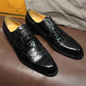 Chaussures habillées en cuir véritable pour hommes 2026, à bout pointu, style slip-on, antidérapantes, pour l'automne - Product Image 1