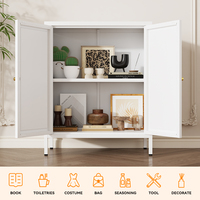 Armoire de rangement en acier durable et réglable, unité multifonctionnelle pour l'affichage de livres et le rangement, idéale pour le salon