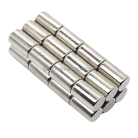 Aimant cylindrique en néodyme fritté NdFeB personnalisé N35/N42/N45/N52, aimant en forme de tige, aimanté axial/radial, plaqué nickel