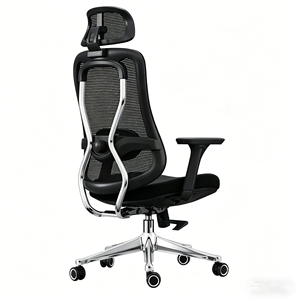 Sinonis Modern Luxury CEO Office Lift Chair Mesh Fabric Aluminum <b>Frame</b> Height Adjustable Swivel Base-Executive Chair - Product Image 6