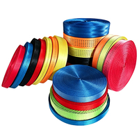 Sangle de levage plate en polyester 1T 2T 3T 5T, sangle de transport robuste pour charges lourdes, pour la construction, le levage de marchandises, le déplacement d'arbres