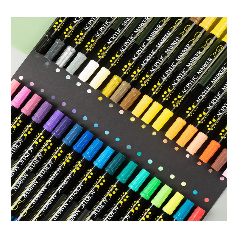 Penna per acquerelli Non tossica 100 colori acrilico Touch evidenziatore pennarello per disegno