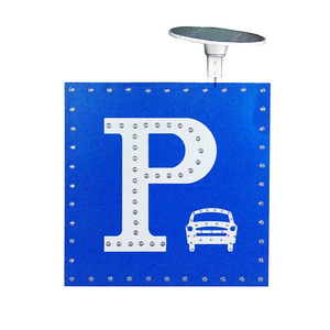 <span class=keywords><strong>Panneau</strong></span> de signalisation routière solaire carré 600/800 mm, épaisseur 8 mm, avec film réfléchissant 3M, IP66 pour autoroute - Product Image 2