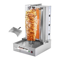 Paslanmaz çelik gaz yeni tavuk eti koobideh çikolata kebap şiş makinesi