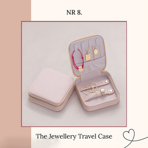 <span class=keywords><strong>OJR</strong></span> Quadratischer Handgefertigter Hängender Schmuckorganizer PU-Leder Rosa Schmuckbox Schmuckverpackungsbox - Product Image 3