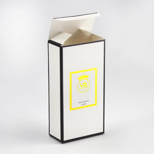 Caja de embalaje de cosméticos de papel de botella de aceite esencial de perfume en relieve de oro de lujo de diseño personalizado - Product Image 6